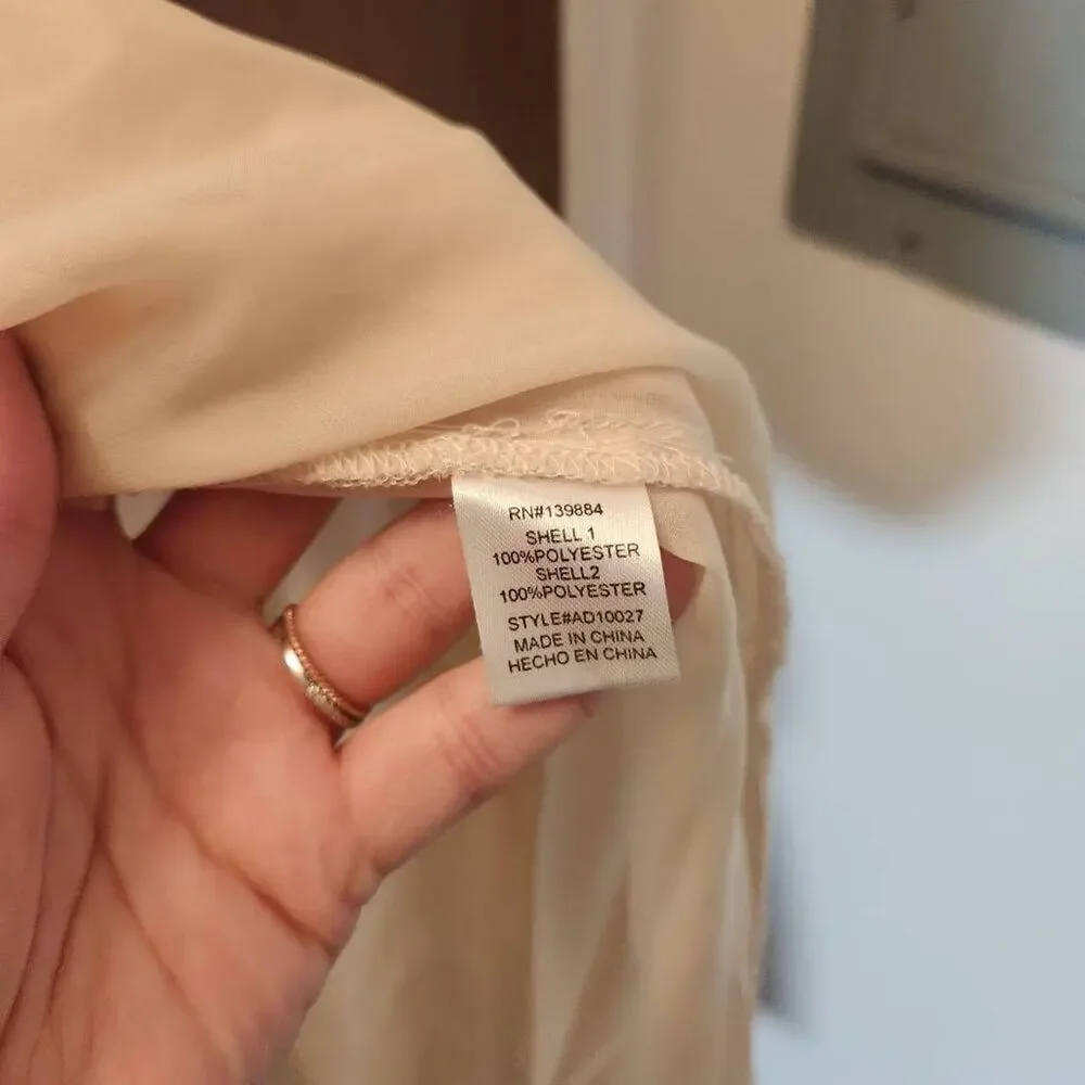 Peach Brand transparent high-necked dress Size Small